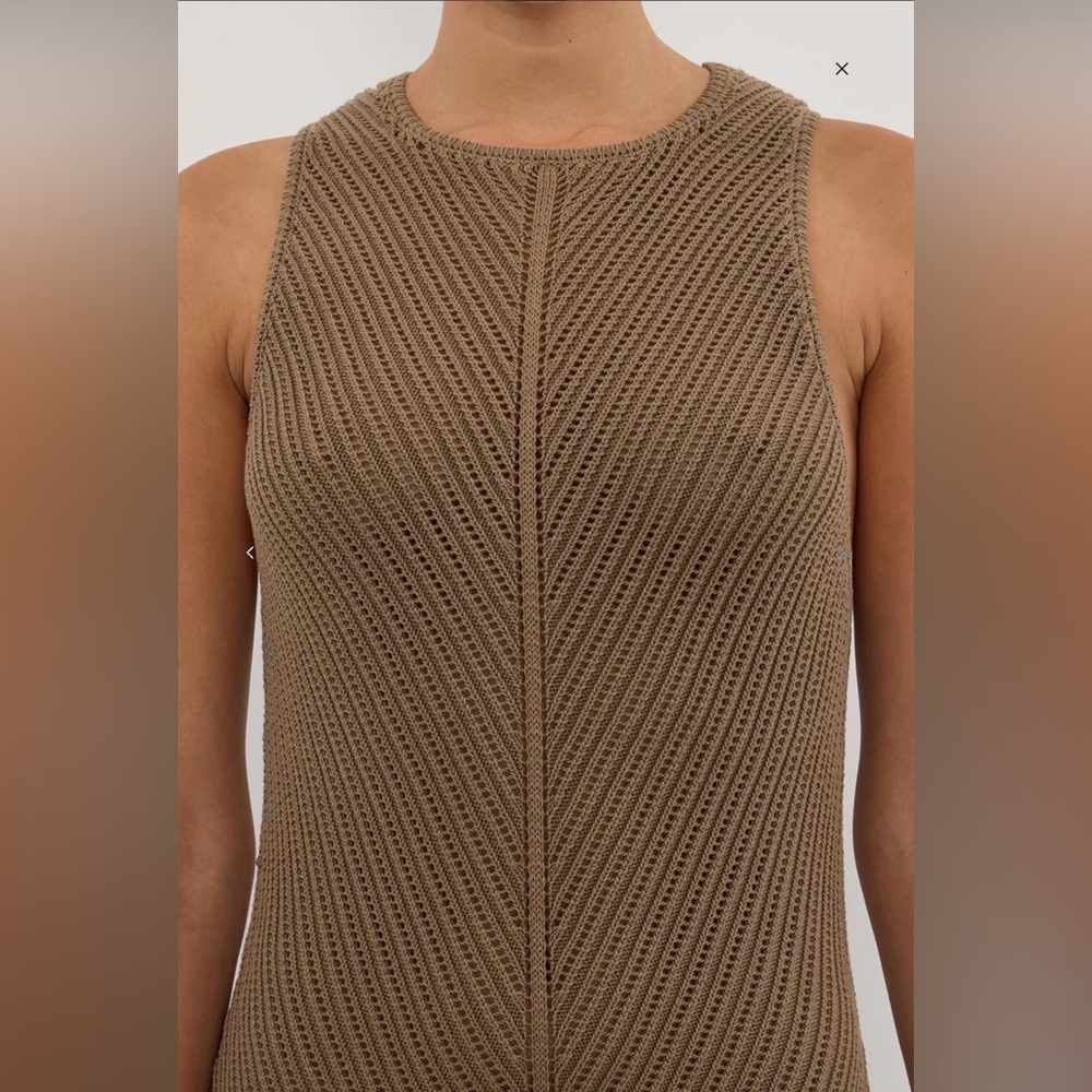 DISSH Brown Ribbed Maxi Dress - Picture 5 of 9